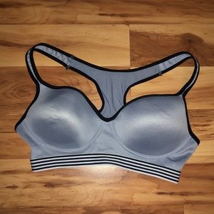 Blue and Black Cute Sports Bra
